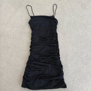 Black Sparkly Mini Dress